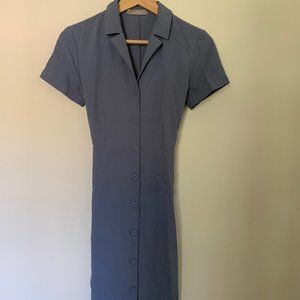 Everlane | Japanese GoWeave Notch Shirtdress, Blue, Size 0